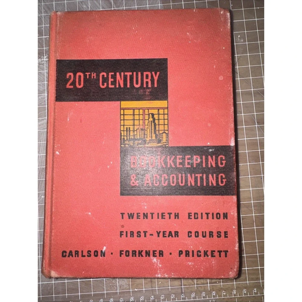 Vintage 20th century bookkeeping and accounting first year course 1959